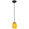 Access Lighting Brandy FireBird, Pendant, Oil Rubbed Bronze Finish, Amber Firebird Glass 28023-1R-ORB/AMBFB - alternate 1