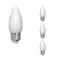 Bulbrite LED Filament 5W, Dimmable B11, Clear Glass, E26 Base, 3000K, 500 Lm, 4PK 862845 - alternate 1