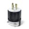 Leviton Locking Plug, L18-20P, 20 A, 120/208V AC, Three Phase, 4 Pole, Black, White 2441 - alternate 1