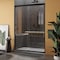 Fab Glass And Mirror Economy Semi Frameless Double Sliding Shower Door 44in. -48in. W x 62-3/8in. H Clear Tempere SHSO48X62MB - alternate 5