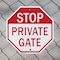 Signmission Stop Private Gate, 6 inch X 6 inch, Plastic Sign, 2PK OC-P-2PACK-6-131 - alternate 4