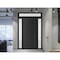 Vdomdoors Front Exterior Prehung Metal-Plastic Door, Manux 8111 Matte Black, 2 Side and Top Sidelite Transom,  MANUX8111EXD-BLK-W12+36+12xH80+14-RH - alternate 3