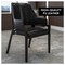 Leisuremod Ethora Collection Modern Wooden Dining Chair in Black, 4PK EC22BL4 - alternate 2