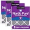 Nordic Pure 14x14x1 Plus Carbon Pleated Air Filter, High Capacity, MERV 8, 3 PK 14x14x1PM8C-3 - alternate 1
