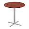 Correll Round Cafe Table, 36 in W, 36 in L, 42 in H, Particleboard Top, Cherry SXB36R-21-98-21 - alternate 1