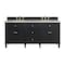 James Martin Vanities Lorelai 72" Double Vanity, Black Onyx, w/ 3 CM Siberian Silestone Top 424-V72-BKO-3SFR - alternate 1