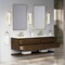 James Martin Vanities Allamari 72" Double Vanity, Sable w/ 3 CM White Zeus Silestone Top D640-V72-SBL-WWZ - alternate 3