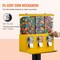 Vevor Gumball Machine Vending Coin Bank Vintage Candy Dispenser Stand Yellow ak19-08 - alternate 3