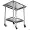 Koolmore 24'' x 30'' 18-Gauge 304 Stainless Steel Commercial Work Table with Casters CT2430-18C - alternate 4