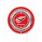 Holland Bar Stool Co Detroit Red Wings Double Neon 15" Clock, NHL Clk15DetRed - alternate 1