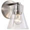 Nuvo Gianna, 1 Light Vanity, Brushed Nickel Finish, Clear Glass 60/8331 - alternate 2