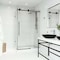 Vigo E-Class 36 in. L x 48 in. W x 82 in. H Frameless Sliding Shower Enclosure Kit in Matte Black VG6053MBCL48WR - alternate 3