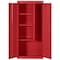 Sandusky Lee Light Duty Welded Steel Combination Cabinet, 30x18x66, Red VFC1301866-01 - alternate 1