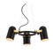 Jonathan Y Eugenio 22.5 in. Adjustable Metal LED Chandelier, Black/Brass Gold JYL6118A - alternate 1