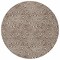 Homeroots 8' Brown And Beige Round Abstract Washable Indoor Outdoor Area Rug 599702 - alternate 4