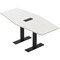 Skutchi Designs 6ft Conference Table With Power Unit | 6 Person Modular Hexagon Meeting Table | Harmony Series HAR-HEX.IR-36X72-T.BK-WA7976-EBLK - alternate 1