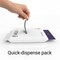 Happimess 8-Gallon 30L Drawstring Unscented Slim Trash Can Liner, White, 20-Count, 1-Pack of 20 Liners HPM3000D-W-1SET - alternate 1