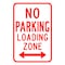 Sign Solutions Usa Parking Sign, 12 in W, Aluminum Sign, White DCS06DWT1218CUS00210 - alternate 1