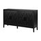 Homeroots 60" Black Distressed Sideboard with Four Doors 568407 - alternate 3