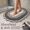 Lavish Home Reversible Bathroom Rug Set, Gray, 2-Pieces, 32 inx20 in/24 inx17 in ST-BATH7-OSG - alternate 3