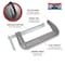 Performance Tool 8 in. C-Clamp, Ductile Iron, Swivel Pad, Chrome Plated Screw W215C - alternate 3