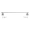 Oakbrook Collection Brushed Nickel Towel Bar 24 in. L Die Cast Zinc BH-OB5024BN - alternate 2
