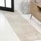 Jonathan Y Nordby High-Low Geometric Arch Scandi Striped Beige/Cream 2 ft. x 8 ft. Indoor/Outdoor Runner Rug SCN104E-28 - alternate 1