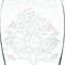 Homeroots 12" Clear And White Tree Of Life Oval Lead Free Crystal Table Vase 375736 - alternate 3