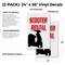 Signmission Scooter Rental, Vinyl Decals Only 24 Inch x 36 Inch, Vinyl Decal, 2PK DSB-2436-2PACK-Scooter Rental - alternate 2