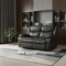 Homeroots 64in Gray Faux Leather Manual Reclining Love Seat 366300 - alternate 3
