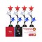 Alpine Multicolored Acrylic/Metal 33 in. H X 6 in. L X 4 in. W Patriotic Solar Garden Stake SOT865BB-TM - alternate 1