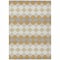 Homeroots 8' X 10' Gold Copper And Ivory Geometric Washable Indoor Outdoor Area Rug 597899 - alternate 3