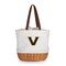 Picnic Time Family Of Brands NCAA Vanderbilt Commodores Coronado Canvas and Willow Basket Tote - Picnic Bag 203-00-187-584-0 - alternate 1