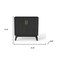 Homeroots 32in Black Wood Accent Cabinet 691679 - alternate 4
