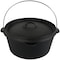 Homeroots 12in Black Cast Iron Dutch Oven Stock Pot 666726 - alternate 1