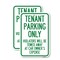 Signmission Tenant Parking Only Violators Will Be Towed Away at Car, 18'' X 24'', Heavy Gauge Aluminum, 2PK A-1824-2PACK-22827 - alternate 1