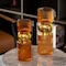 Uniquewise Set of 2 Decorative Orange Tall Glass Vase - Modern Minimalist Decor for Parties, and Special QI004735.OR.2 - alternate 3