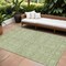 Homeroots 9' X 12' Artichoke Green And Ivory Floral Washable Indoor Outdoor Area Rug 604657 - alternate 1