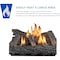 Duluth Forge Ventless Propane Gas Log Set, 22 in Winter Oak, 32,000 BTU, T-Stat Control DLS-L22T - alternate 5