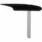 Mayline Curved Desk Medina Curved Desk Extension, Mocha, 47" Wx28" D, 28" D X 29-1/2" H, 47" W X MNEXTRLDC - alternate 1