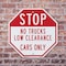 Signmission Stop No Trucks Low Clearance Cars O, 10 inch X 10 inch, Aluminum Metal Signs, 2PK OC-A-2PACK-10-225 - alternate 2