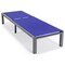 Leisuremod Marlin Grey Aluminum Patio Chaise Lounge Chair Set of 2 with Square Fire Pit Table, Navy Blue MLGRCF21-77NBU2 - alternate 3