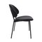 Manhattan Comfort Haven Metal Vegan Leather Side Chair in Black - Set of 4 DC1536-2 - alternate 4