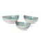Homeroots Set of Three Blue And White Ceramic Decorative Bowl, 3PK 574071 - alternate 3