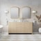 James Martin Vanities Gracyn 72" Dbl Vanity, Coastal Driftwood, w/ 3 CM Siberian Silestone Top w/FreePower Wireless Charger D125-V72-CSD-FSFR - alternate 4