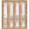 Sartodoors Sliding Closet Double Bi-fold Doors Planum 2102 Oak Solid Core Modern Interior PLANUM2102DBF-DUB-96 x 80 (4* 24x80) - alternate 1