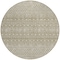 Homeroots 8' Taupe Green And Ivory Round Tribal Washable Indoor Outdoor Area Rug 582652 - alternate 3