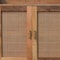Homeroots 35in Brown Distressed Solid Wood Inlaid Rattan Accent Cabinet With Two Doors 654286 - alternate 3