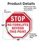 Signmission Stop No Forklifts Beyond This Point, 18 inch X 18 inch, Vinyl Decal, 2PK OC-D-2PACK-18-59 - alternate 2