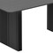 Homeroots 67" Black Wood Double Pedestal Base Dining Table 713570 - alternate 4